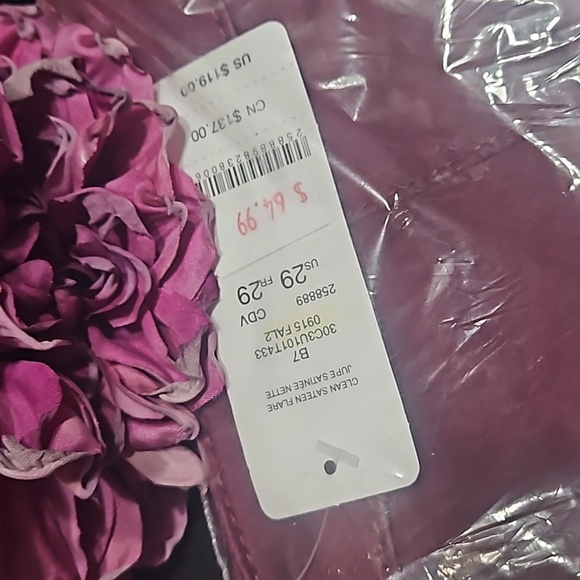 BEBE Clean Sateen Flare Maroon Trousers Women's Size 29 NEW - Picture 8 of 9